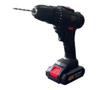 Complete Cordless Drill and Screwdriver Set with Hammer Action, 25Nm, 2 Batteries, 25 Torque Settings - Essential Power Tools for Home DIY, Furniture Assembly & Drilling (Black)