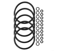 Complete Cornelius Keg Seal Kit Featuring 5 Lid O-rings Plus 20 Disconnect And Dip Tube Rings Compatible With All Standard Pin Lock Ball Lock Systems For Home Brew Beer Making Supplies