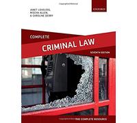 Complete Criminal Law: Text, Cases, and Materials