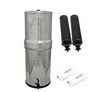 Complete Crown Berkey Water Filter With 2 Black and 2 PF2 Fluoride Filters, Purifier System