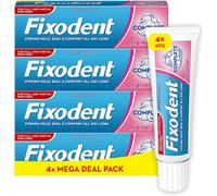 Complete Denture Adhesives Cream, 4x40g, Saving Pack, 10X Stronger Hold vs. No Adhesive, Improved Comfort & Foodseal, Original, Mint