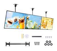 Complete Digital Signage Solution, Digital Menu Boards, Ultra Slim Fit Commercial LED Monitor Advertising Screen & Snap Frame Light Box for Restaurant Cafe Shops,1 Piece 50×70cm/19.7×27.6in