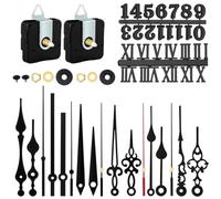 Complete Diy Quartz Clock Mechanism Kit Featuring 56 Hand Pairs For Custom Wall Clock Creation And Repair In Home Garden Settings Powered Plastic Unit(C)