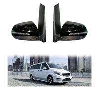 Complete Door Mirror Complete Wing Mirrors For Benz For Vito V260 Car Side Rearview Mirror Assembly Auto Electric Folding Turn Signal Heating Exterior Wing Mirror(1PC Right Black)