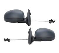 Complete Door Mirror Primer Full Manual Folding Side Rearview Mirror Assembly For Skoda For Fabia 2006-2009 2010 2011 2012 2013 2014(1pair)