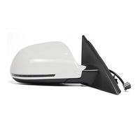 Complete Door wing Mirror Car Electric Folding Rearview Mirror Assembly For A6L C6 2009-2012 Auto Heating With Light Memory Car Wing Door Side Mirrors Assy(WHITE,6 Wires Right)