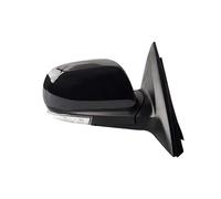 Complete Door wing Mirror Car Rearview Mirror Assy For Chevy For Epica 2007-2013 Auto Electric Folding Heating Turn Signal Assembly Side Door Mirror Assembly(Black,12 Wire Right)