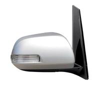 Complete Door wing Mirror Car Side Rear View Mirror Assembly For Toyota For Previa ACR30 ACR50 2006-2016 Auto Electric Folding LED Turn Signal Side Door Mirror Assembly(Silver,Only Right 9 Wire)