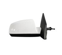 Complete Door wing Mirror For KIA Rio 2006 2007 2008 2009 2010 2011,Side Rear View Mirror Assembly Exterior Electric Rearview Mirror Assembly,A-White-Right