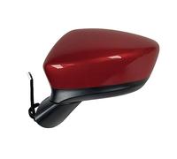 Complete Door wing Mirror For Mazda CX5 2012 2013 2014 2015 8 Pin Car Rearview Mirror Assembly Complete Wing Mirrors (Color : Red, Size : Left)