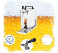 Complete set Beer Dispenser, Beer Machine - Lindr PYGMY 20/K with membrane pump, 1-line dry cooling device made of stainless steel, 25 liters/h, Green Line Type S