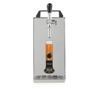 Complete set Beer Dispenser, Beer Machine - Lindr PYGMY 20/K with membrane pump, 1-line dry cooling device made of stainless steel, 25 liters/h, Green Line Type S