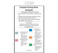 Complete Drinking Water Test Kit - Professional High-Accuracy Testing for Chlorine, Fluoride, Lead, E. Coli & Arsenic | Fast, Reliable Results | Premium Home Tap Water Quality Test Kit