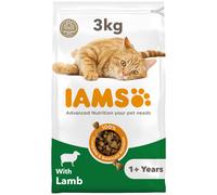 IAMS Adult Complete Dry Cat Food Lamb 3kg - Supports Strong Immune System