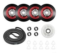 Complete Dryer Repair Kit 4392067 with W10837240 Idler Pulley Assembly for Resolving Dryer Noise, Heat, and Cycle Start Failures Compatible with Popular Models (2)