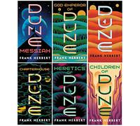 Complete Dune Series Set ( 6 Books ) Dune; Dune Messiah; Children of Dune; God Emperor of Dune; Heretics of Dune; Chapterhouse Dune
