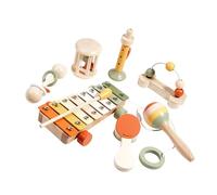 Complete Early Learning Instrument Collection Wood Toy Stimulate Hearing Touch Visual Senses Babies Walker with Instruments