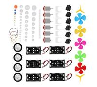 Complete electric motor set includes battery holder propeller and mounting bracket for build motor for educational models