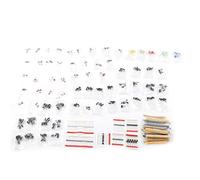 Complete Electronic Components Kit - 6 Values Set of Film and Ceramic Capacitors Light Diodes and Electrical Circuit Components for DIY Projects Component
