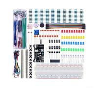 Complete Electronics Kit With 830 Tie-Points Solderless Breadboard Power Module And For Jumper Wires For Arduino Prototyping Needs