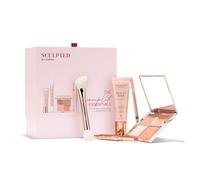 Complete Essentials Beauty Gift Set from Sculpted by Aimee - Makeup & Skincare All-in-One Gift Set for Christmas - Full Face Palette, Eyeliner Duo, Beauty Base Prime, Lip Duo, & Powder Duo Brush