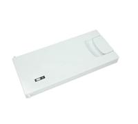 Complete Evaporator Freezer Door Panel in White for Bush M5085UCF Fridge.