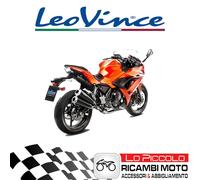 Complete Exhaust 2/1 Leovince GP Duals Inox Kawasaki 650 Ninja 2017 2018 2019