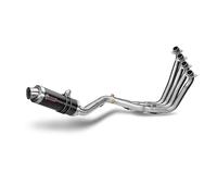 COMPLETE EXHAUST 2X1 MIVV GP STEEL BLACK FOR YAMAHA T-MAX 500 2008-2011