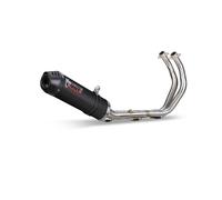 Mivv Complete Exhaust Oval Carbon with Carbon Cap for Kawasaki Z650 2017 > 2023