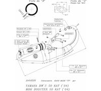 Complete Exhaust System Leovince HM Tt Black Alu Mbk Booster 50 2004 > 2012