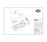 Exhaust Silencer Muffler for Aprilia Scarabeo 50 1993 - 1997 SITOPLUS 0573