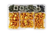 Complete Fairing Bolt Nut Screw Kit Fairing Bolt Screws For TDM 850 900/A For TMAX 500/530 SX/DX SRV250 SRX 400 600 Screws Nuts(GOLD)
