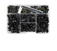 Complete Fairing Bolt Nut Screw Kit Fairing Bolt Screws For TDM 850 900/A For TMAX 500/530 SX/DX SRV250 SRX 400 600 Screws Nuts(Black)