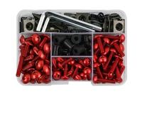 Complete Fairing Bolt Nut Screw Kit Fairing Bolt Screws For TDM 850 900/A For TMAX 500/530 SX/DX SRV250 SRX 400 600 Screws Nuts(RED)