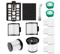 Complete Filter Replacement Set Compatible with Shark Detect Pro IW3510UK / IW3611UKT / IW3612EU / IW3612EUT - 17-Piece Washable & Reusable Filters for Shark Cordless Vacuum with Auto-Empty System