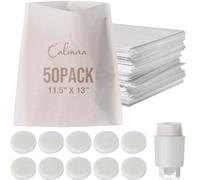 Complete Filter Replacement Set for Toddy Cold Brew System - Includes 10 Reusable Felt Filters and 50 Paper Filter Bags