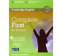 Complete First for Schools Student's Book without Answers with CD-ROM