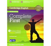 Complete First Student's Pack (Student's Book without Answers with CD-ROM, Workbook without Answers with Audio CD): Book and Workbook Without Answers