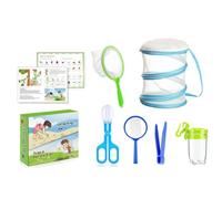 Complete Fly Trap, Outdoor Children Catching Tools, Net with Telescopic Handle, Educational Science Kit, Adventure Gear with Air Holes, Creature Discovery Set for Park 19.5x18.2x6.3cm