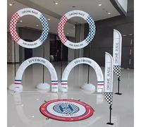 Complete FPV Drone Obstacle Set for Indoor Racing, Includes Flags, Gate, and Landing Pad Mat for Beginners and Training Courses