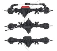 Complete Front Middle Rear Differential Portal Axle With T Lock Ground Clearance For 1 10 RC Crawler 6WD replacement(Front Middle Rear)