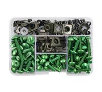 Complete Full Fairing Bolts Kit Clips Screws Washer Fastener For Z750 Z900 Z1000 Z800 For Versys 650 Er6n For Ninja 400 300 Z1000sx assorted fasteners(Green)