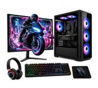 Complete Gaming Computer Rig Bundle | Intel Core i7, NVIDIA RTX 3050, 16GB RAM, 256GB SSD + 1TB HDD, Windows 11 | 22" Monitor & WiFi Tower