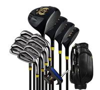 Complete Golf Club Set with Carbon Shaft & Bag. Durable Woods, Irons & Putter for Beginners. Optimized CG for Distance. Easy to Hit Design for Accurate Shots at Driving Range or Course