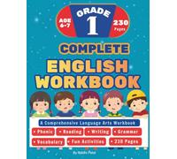Complete Grade 1 English Workbook :A Comprehensive Language Arts Workbook: 230 Pages 10 Comprehensive Units - Phonics, Reading, Writing, Grammar, ... CVC Words, and Fun Educational Activities