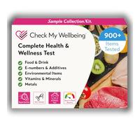 Complete Health & Wellness Intolerance Test - 900+ Items | At-Home Hair Sample Kit | Sensitivity Test For Food, Drink, E-Numbers, Environment, Vitamins, Minerals, Metals | Easy To Read Report By Email