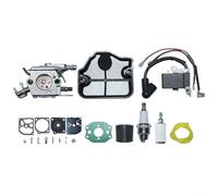 Complete Ignition Coil And Carburetor Kit For 136 137 141 142 36 Chainsaw Models Including Fuel Pipeline Screw Air Intake Hood And Gasket For Maintenance And Repair