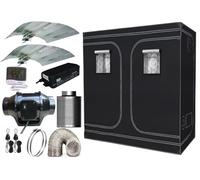 Complete Indoor Hydroponics Growing Kit with Grow Tent, 600 Watt HPS Light, Carbon Filter, Fan (120 x 240 x 200 cm)