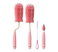 Complete Infant Bottle Brush with Head Design Various Brush Types for Deeply Cleaning Bottles Nipples Tiny Component Baby Bottle Cleaner