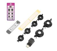 Complete Kit, Thumb Grip Holders, Bracket, Type C Adapter with L Shaped Design, Joystick Covers, Back Kickstand, Compact and Portable for Steam Deck and